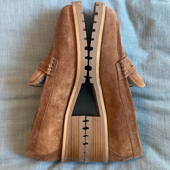 Jimmy Choo Deanna Shearling-Lined Suede Loafers Size EU 40/ US 9 - Picture 6 of 11